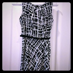 Black and White  Dress - Plus Size